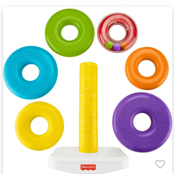 Fisher-Price Multicolored Learning Stacking Rings - Picture 3 of 4